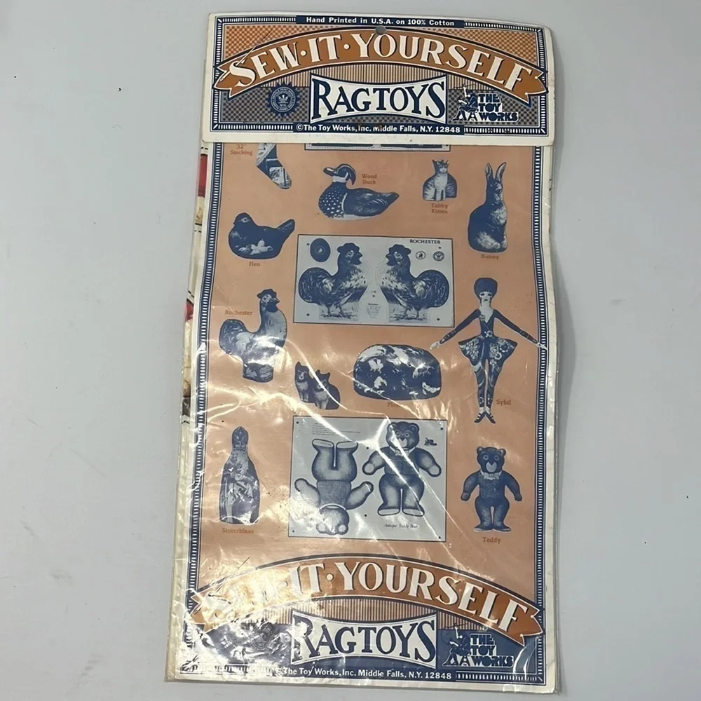Sew-It-Yourself Rag Toy Santa Claus NWT Cotton 12” Christmas St. Nick Holiday